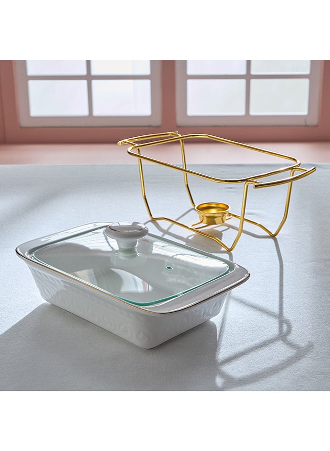 Home Box Luxe Rectangular Casserole with Glass Lid - Image 3